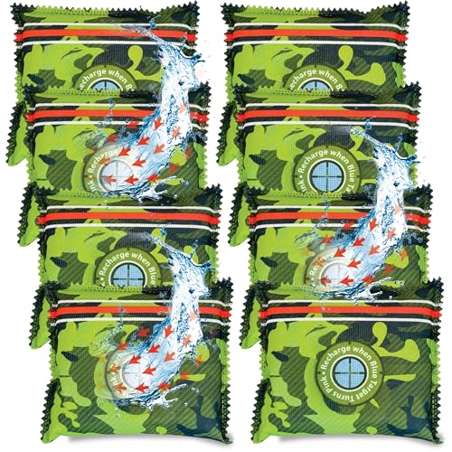 Zarpax Reusable Gun Safe Dehumidifier - The Ultimate Desiccant Bags Solution for Gun Safes, Closets, and More (8-Pack) - Prevent Excess Humidity, Moisture and Mold - Gun Safe Accessory