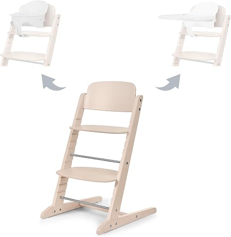 CYBEX Set Seggiolone IRIS Gold 3in1, Crescere con il Bambino, 6 Mesi - 99 Anni, Incl. Set Bambino e Vassoio, Legno...