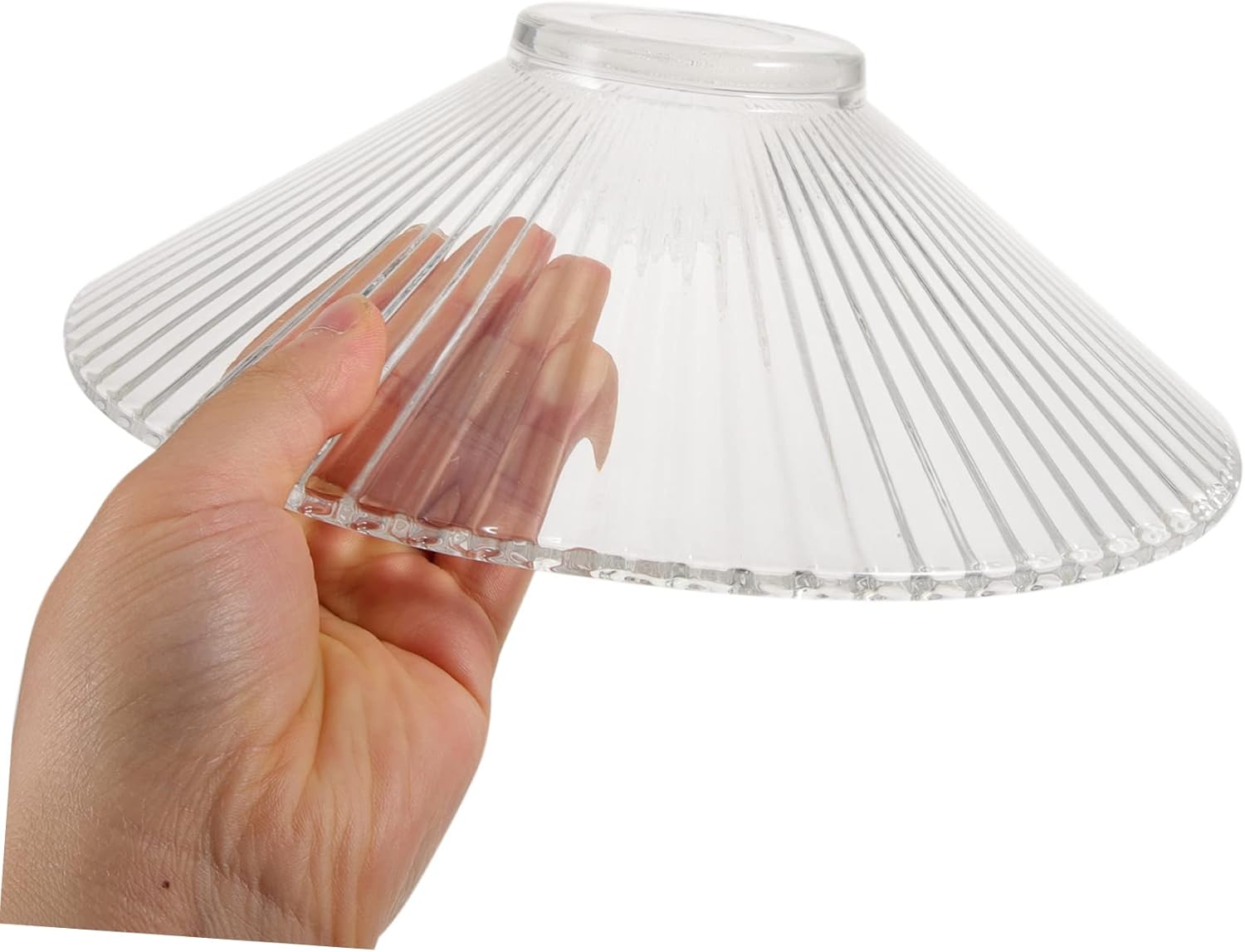 BESTonZON Pendant Light Shade Clear Hanging Lamp Cover for Chandeliers Sconces Ceiling Fixtures Stylish Minimalist Design for Home Decor
