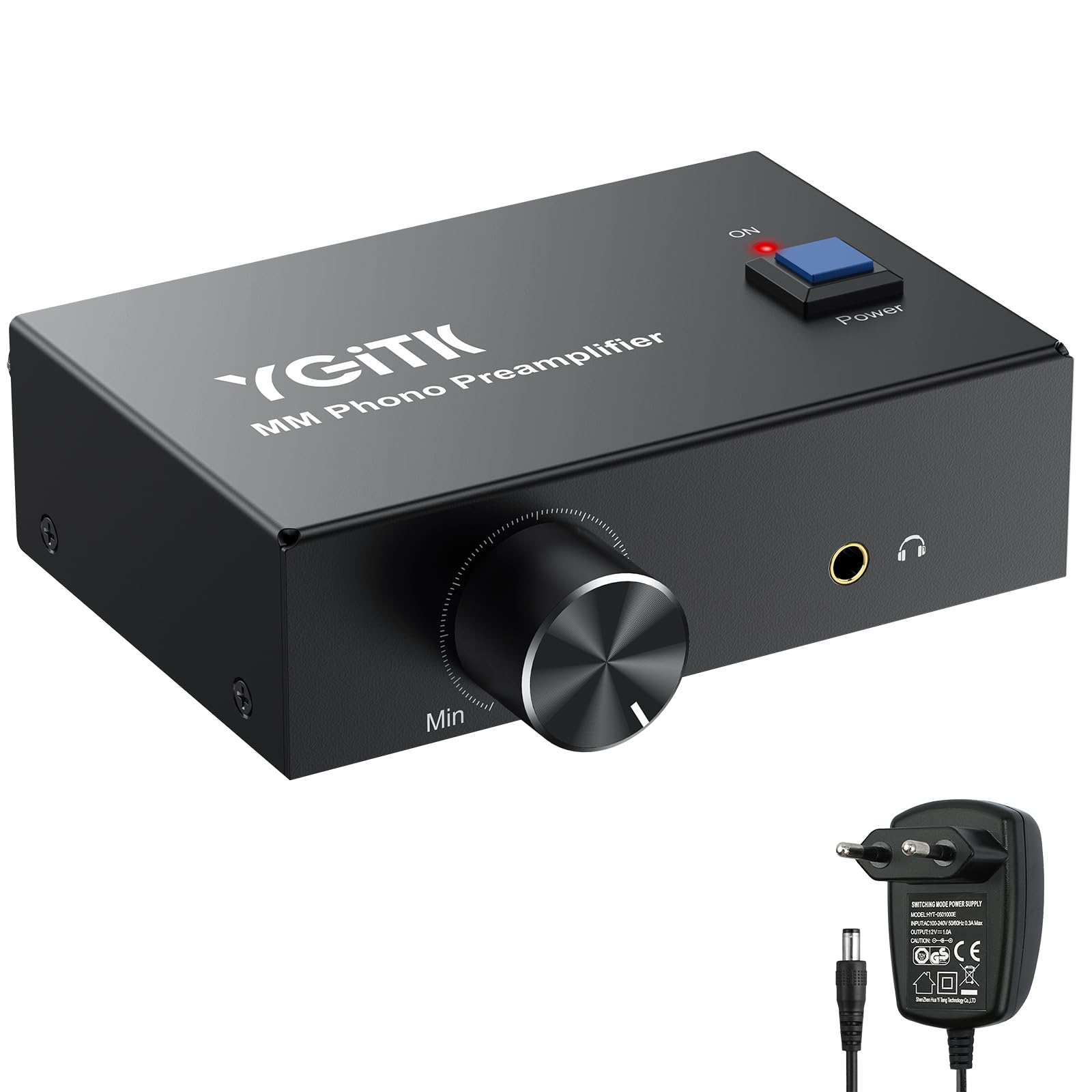MM Phono Preamplifier RCA Placcata in Oro Ingresso/Uscita DC 12V Mini Preamplificatore Stereo a Basso Rumore