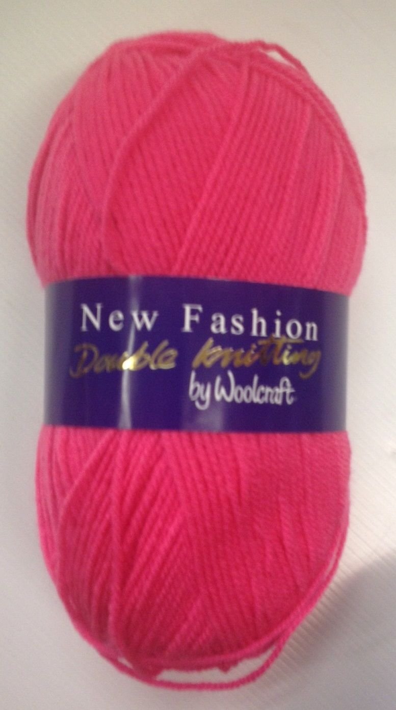 Woolcraft Pack of 3 Balls of Knitting Yarn (Lipstick - 155)