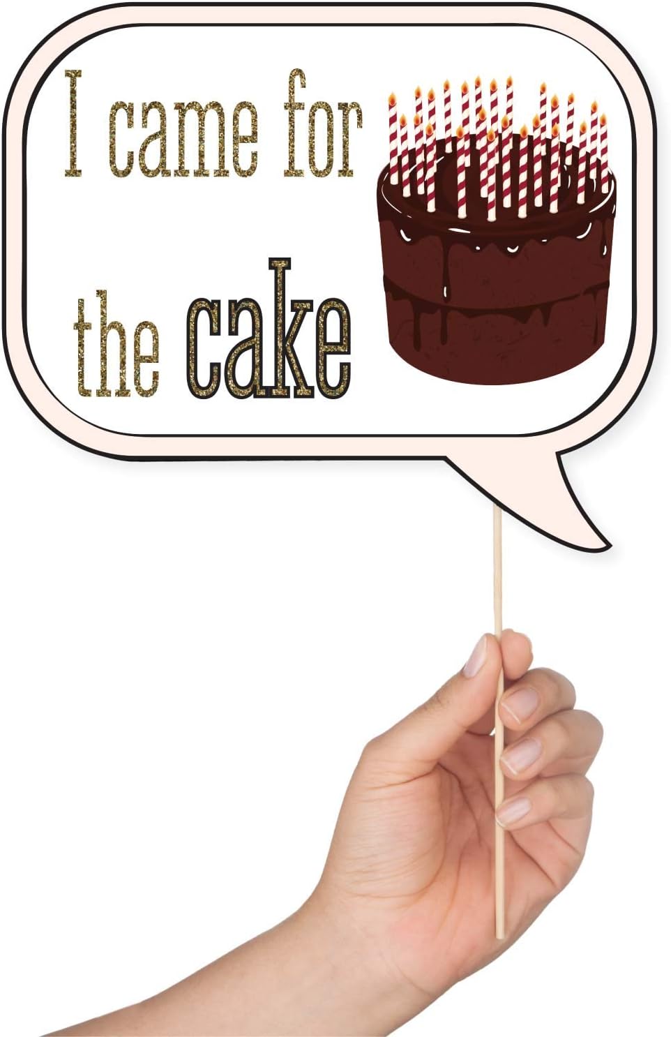 Birthday Photo Booth Props - 41-pc Photo Prop Kit with 8 x 10-Inch Sign, 60 Glue Dots, 45 Sticks - Birthday Decorations for Photobooth and Photoshoot : Home & Kitchen