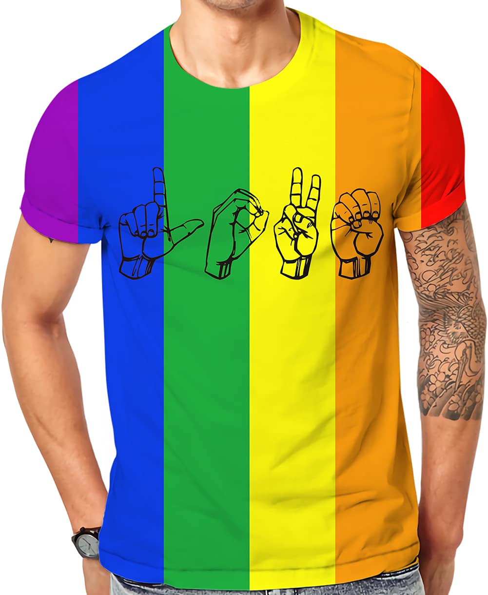 Pengzitou Men's Graphic T Shirts-Cool Design Graphic Short Sleeve Tees