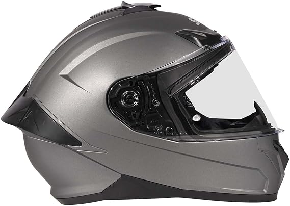 SMK Helmets Typhoon Full Face Motorcycle Helmet (Anthracite - Medium)