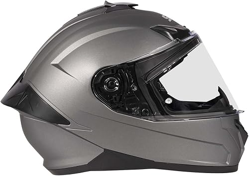 SMK Helmets Typhoon Full Face Motorcycle Helmet (Anthracite - Medium)