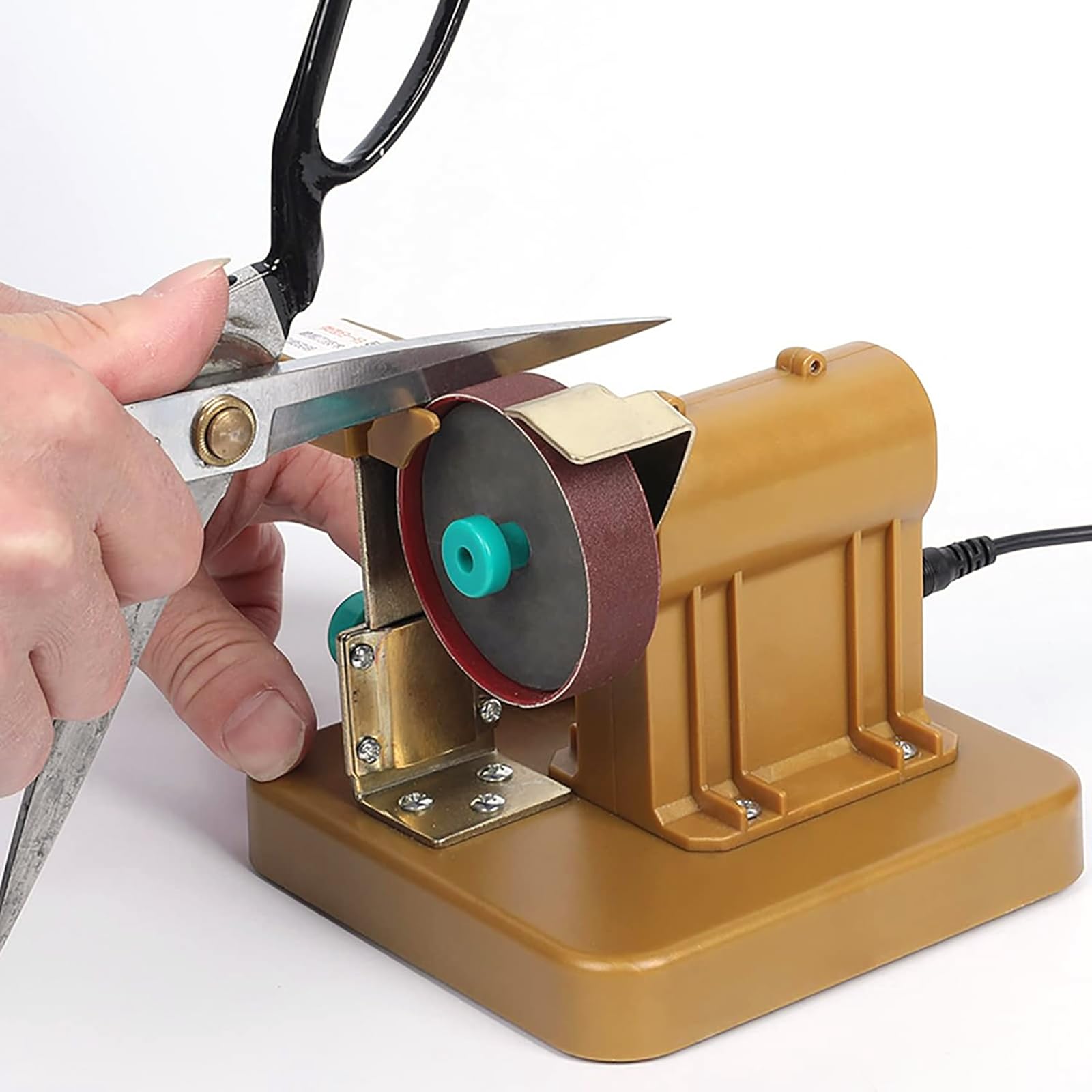 Afilador eléctrico de tijeras de peluquería, herramienta de afilado resistente para peluquería, uso en salones, barbería