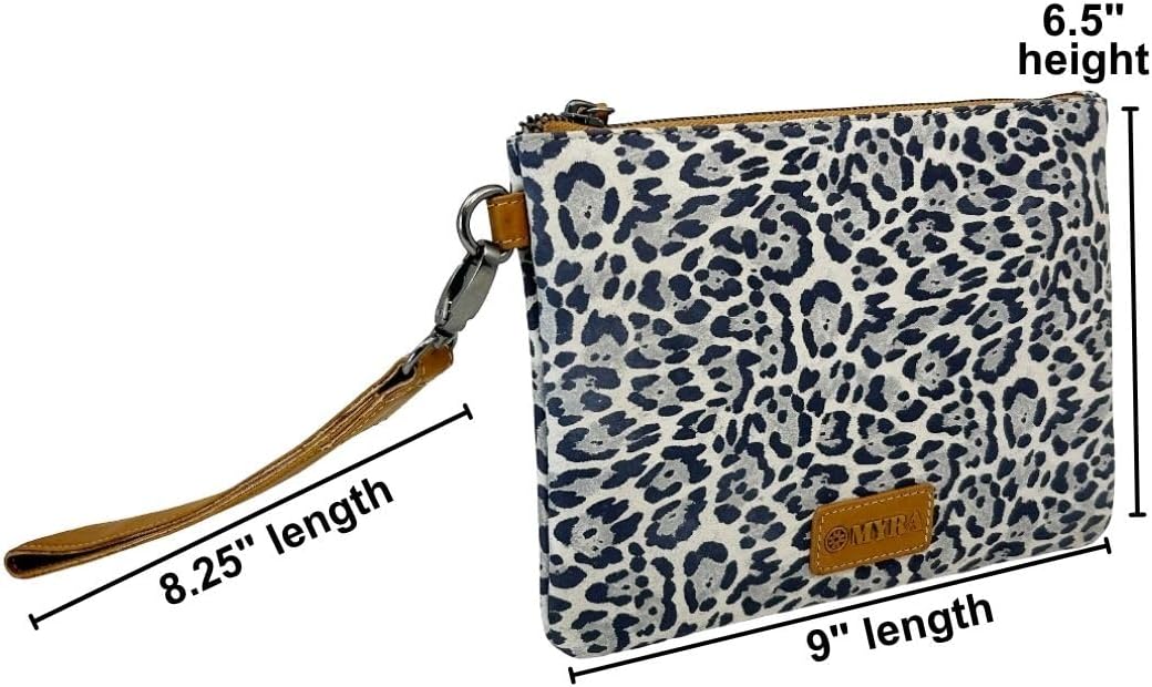 Myra Bag Western Makeup Bag for Women - Travel Cosmetic Pouch Handbag - Leopard - Image 2