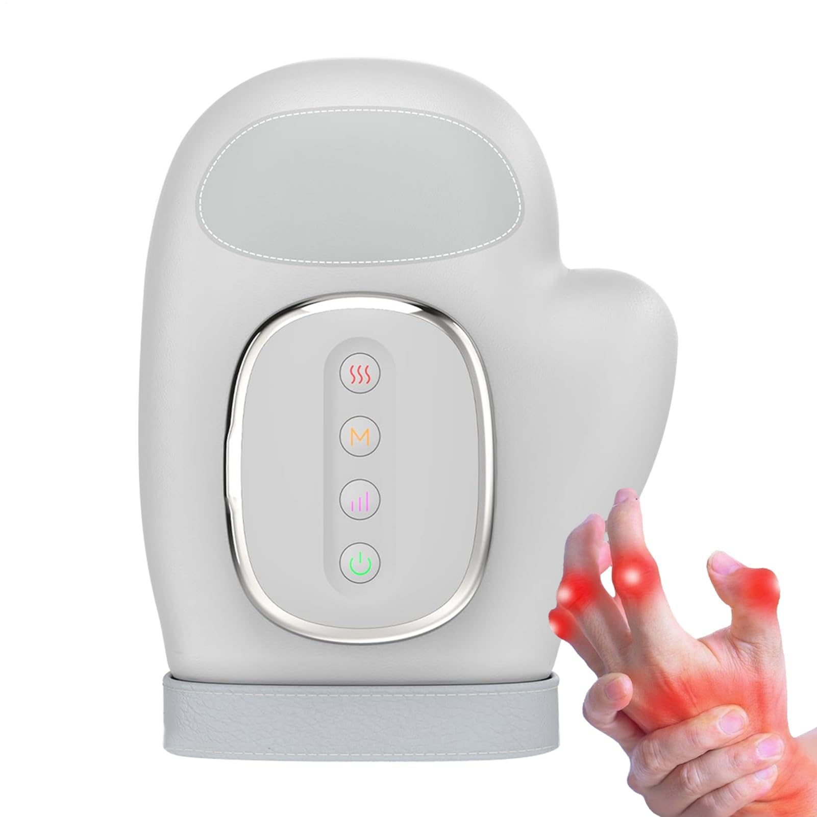 Massaggiatore Manuale Riscaldato Senza Fili, Dito Diviso Con Airbag, 3 Modalità Di Massaggio 3 Temperature 5 Livelli For Palmi, Polsi E Aree Delle Dita