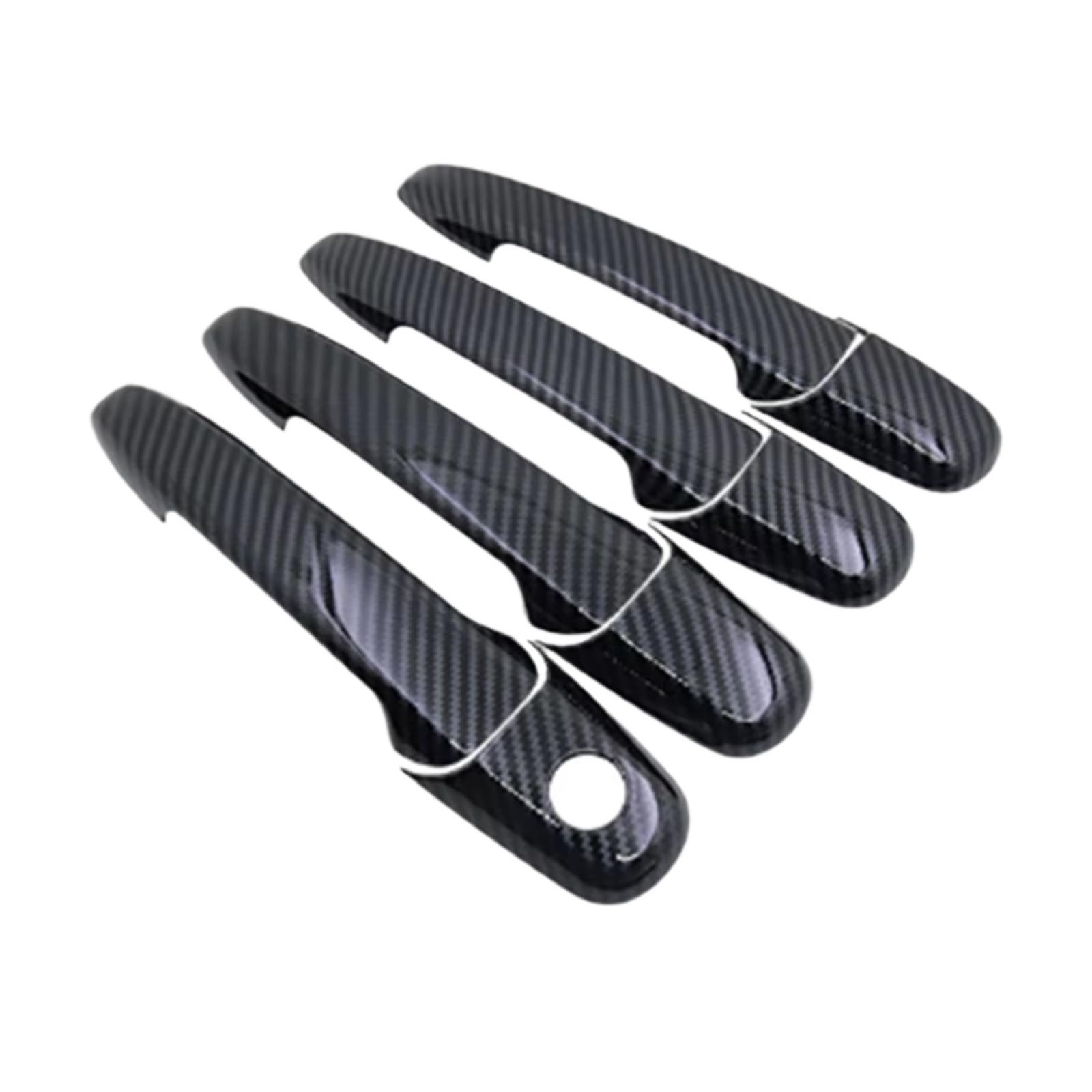Iukmr One Color For Mazda 3 Bk Sedan Hatch Mps 2004-2009 Door Handle Cover Refit Sticker Car Accessories Black Carbon Fiber Car Outer Door Handle