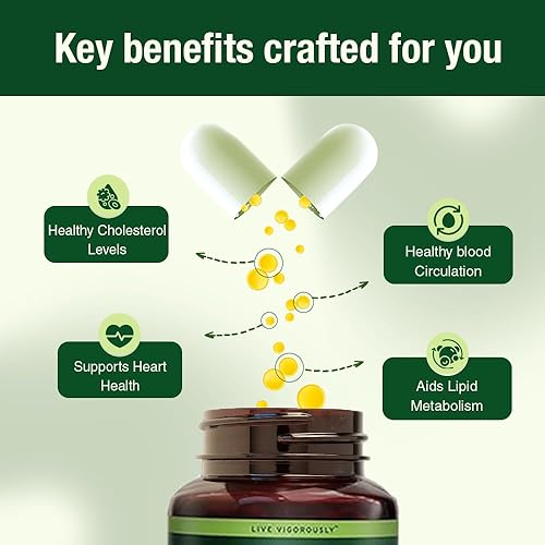 Vista 19 de KAPIVA MEN Suplemento de apoyo para el colesterol con arjuna, ajo, guggul y otras hierbas y vitaminas, apoya los niveles normales de colesterol