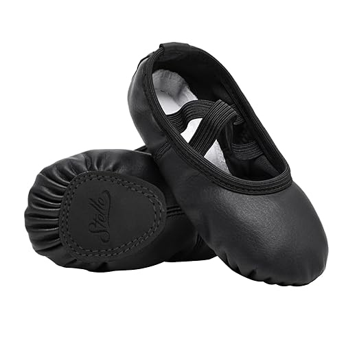 Stelle Ballet Shoes for Girls Toddler Ballet Slippers Soft Leather Boys Dance Shoes for Toddler/Little Kid/Big Kid