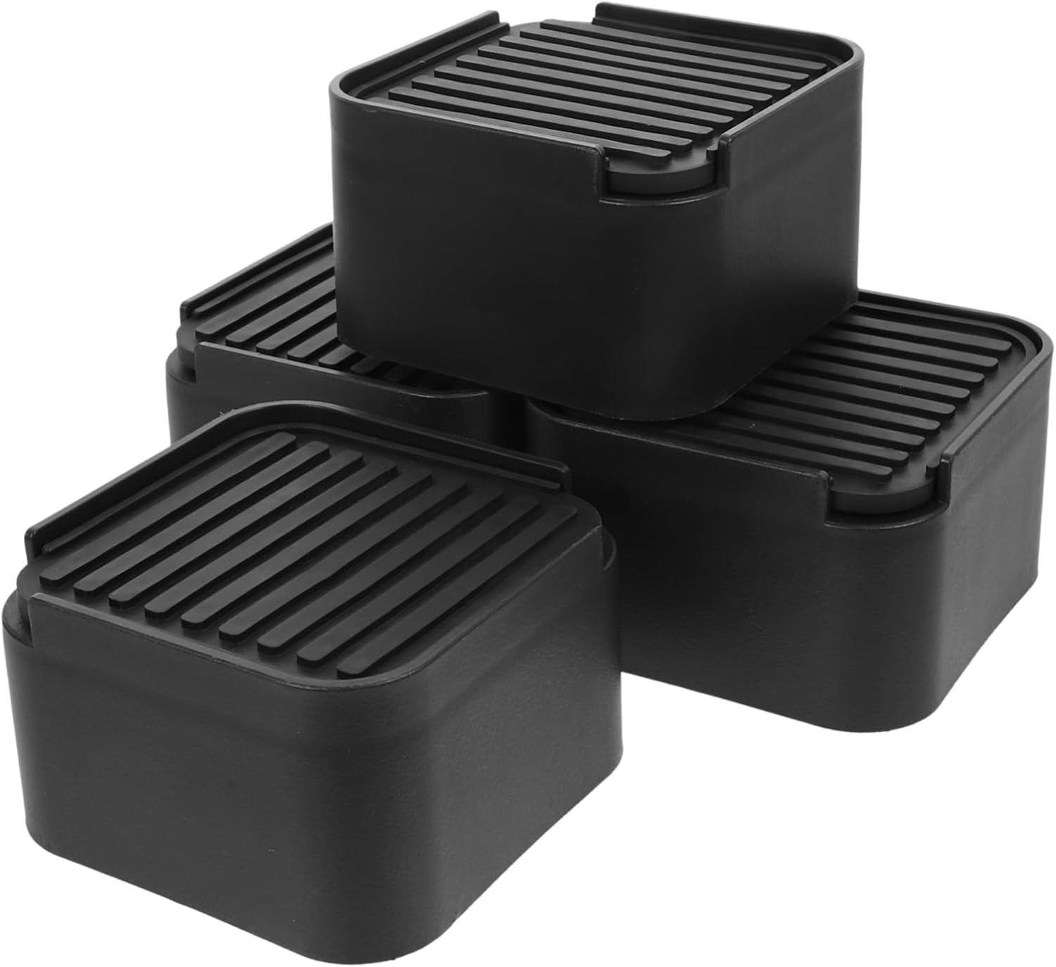 1set Adjustable Heavy-Duty Bed Risers for Elevating Furniture for Couch Sofa Table and Desk Sturdy Elevators Non- Mats for Enhanced Stability and Under-Bed Storage