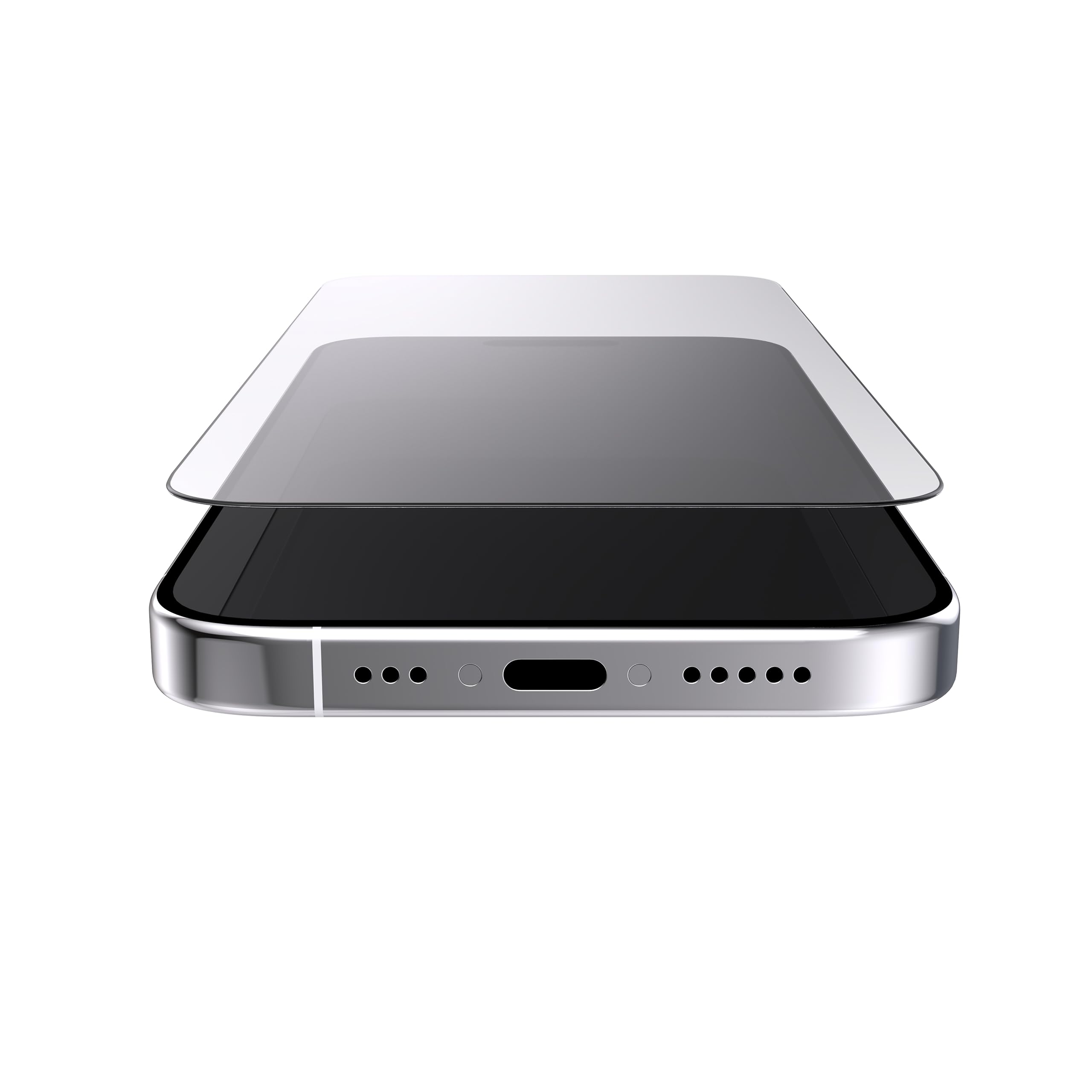 Speck Protection d'écran en verre pour iPhone 15 Pro – Convient à l'écran de l'iPhone 15 Pro de 6,1 po – Verre ultra fin – Résistant aux rayures et aux chocs, facile à installer, sans traces de doigts