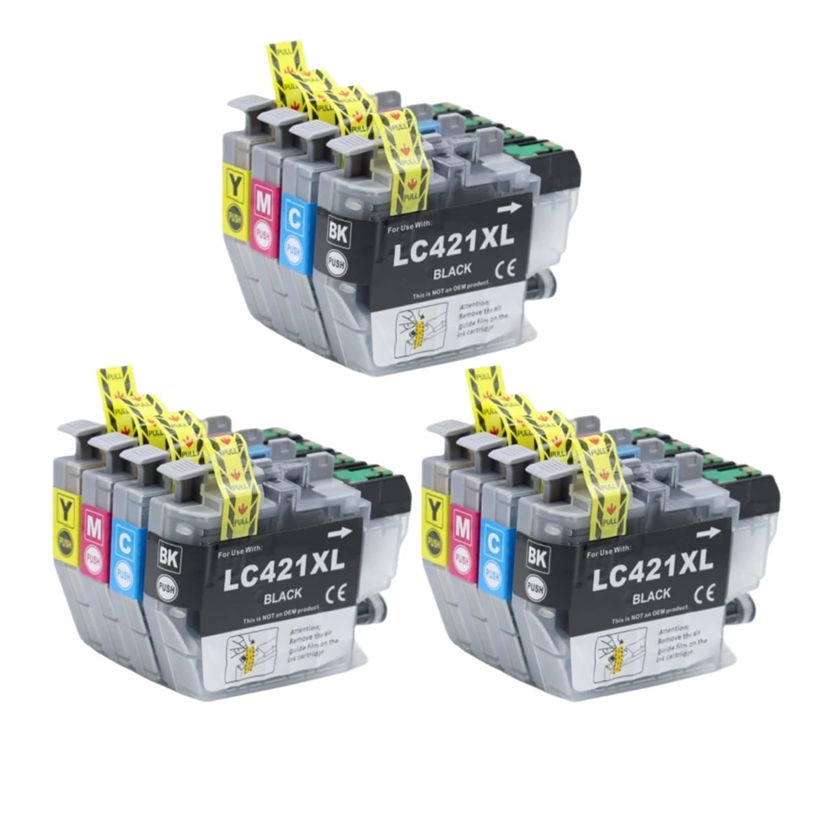 Compatibile con Brother, inchiostro LC421 LC421XL