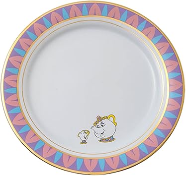 Amazon Co Jp 美女と野獣 エレガント 風 プレート お皿 皿 ポット夫人 チップ ディズニー 食器 リゾート限定 グッズ お土産 ホーム キッチン