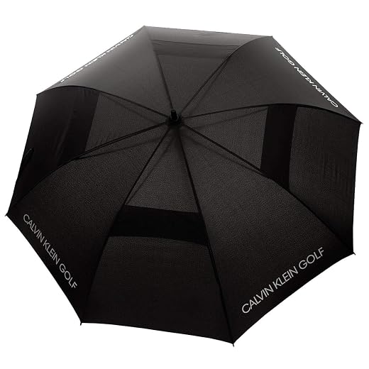 Calvin Klein Solide Couleur Ventilé Double Canopy Golf Umbrella