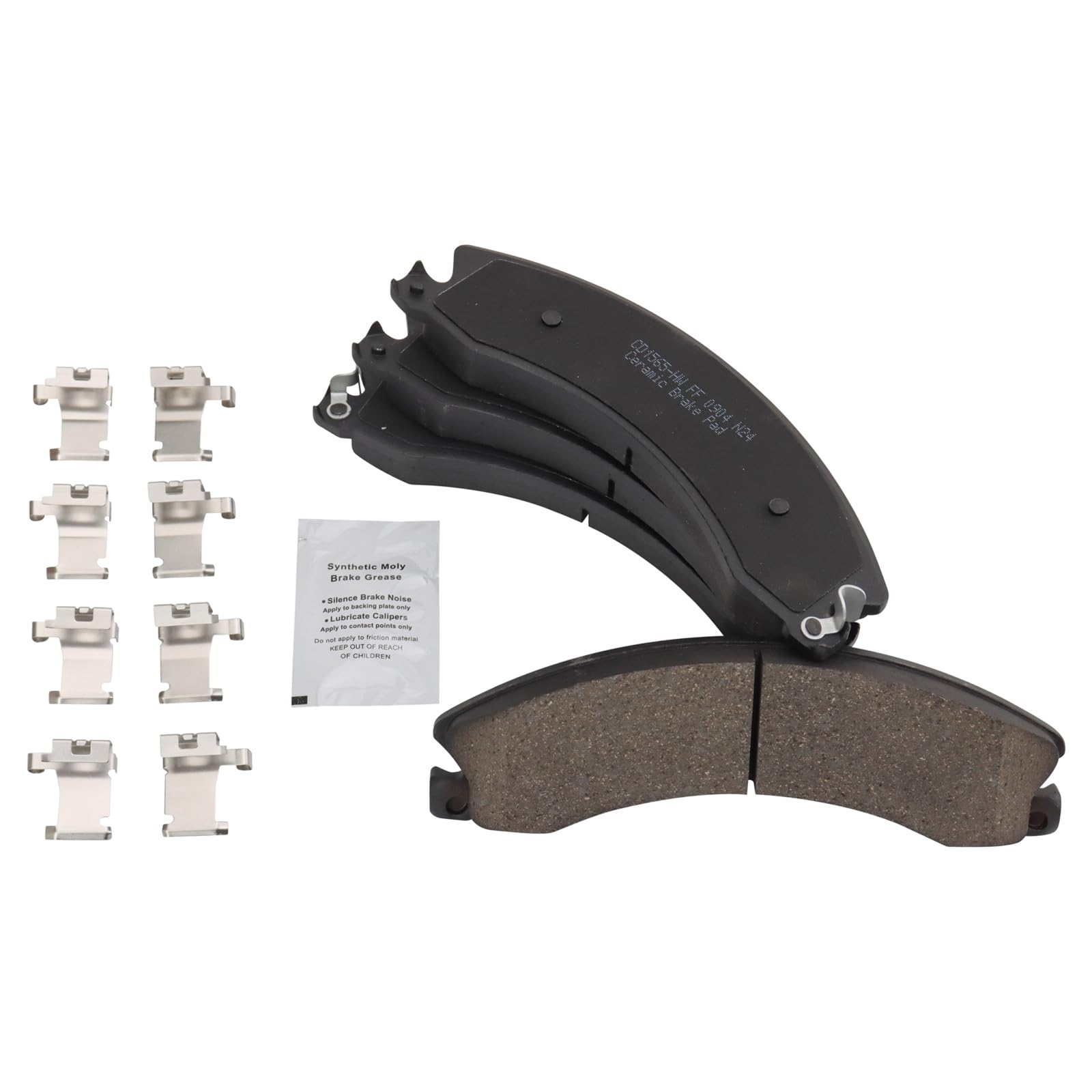 BOSCH QuietCast Ceramic Brake Pad Set - Fits Chevy Silverado 2500/3500 HD, GMC Sierra HD, Nissan NV & Titan XD (Front Or Rear Axle)