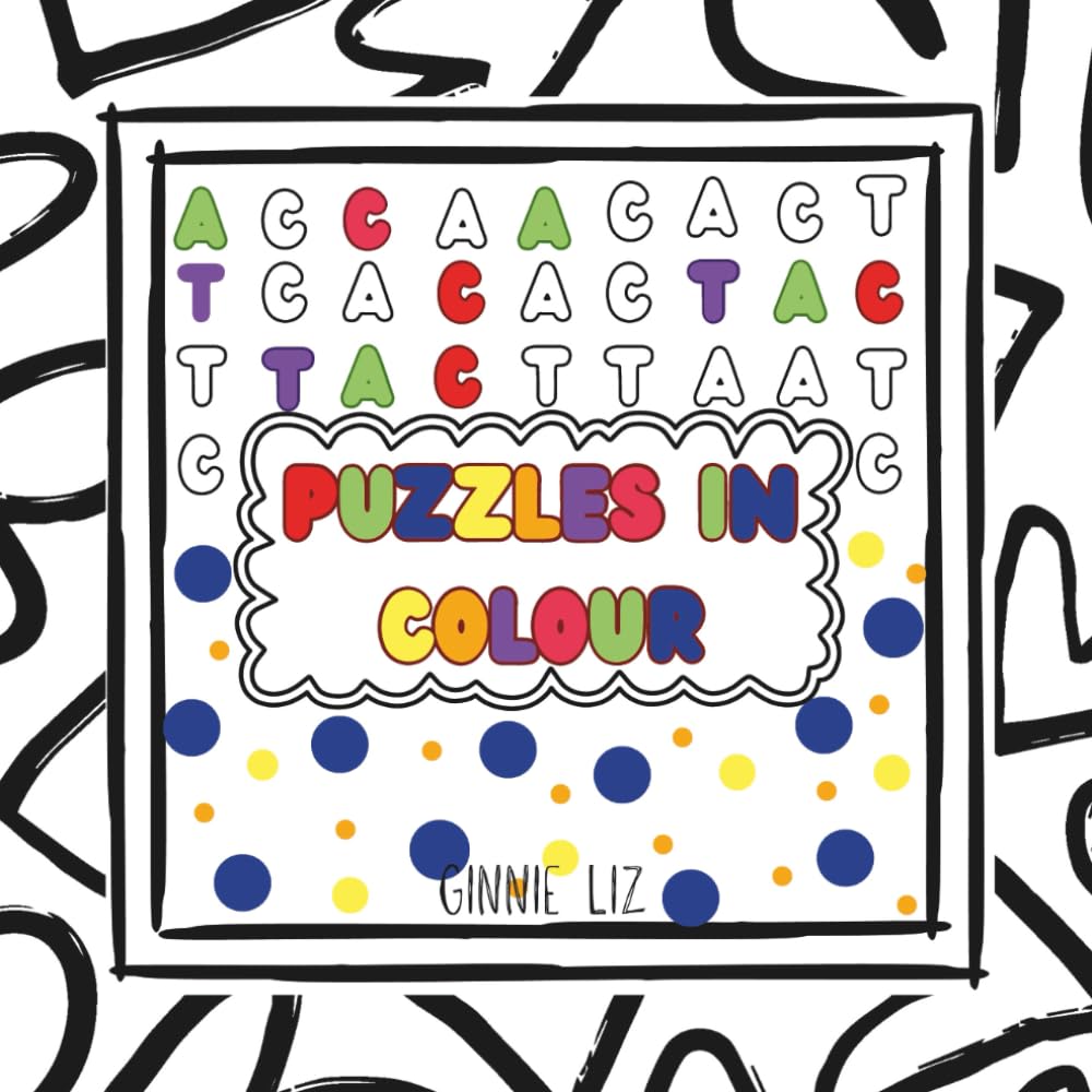 Puzzles in colour: 30 pages Activity Book Combining Word Search Games and Colouring Pages for Brain Boost and Creativity