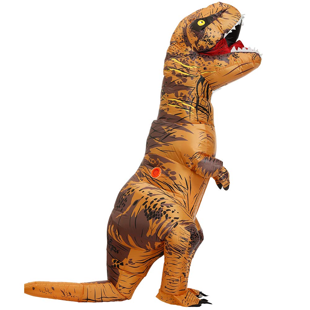 JASHKE Costume T rex Gonfiabile Adulto Costumi Dinosauro Gonfiabili Bambini Costume Halloween Dinosauro