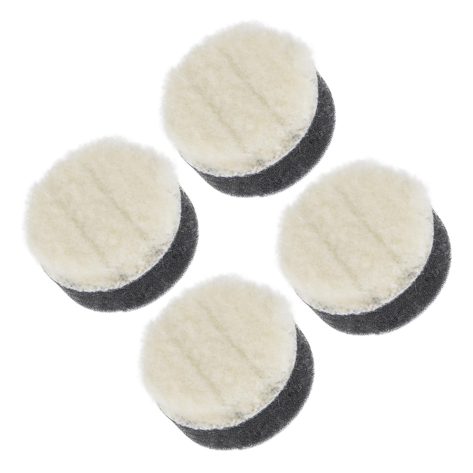 CoCud Wool Felt Sponge Polishing Pad, 1" Diameter, Wool Polishing Pad with a Thickened Sponge Buffing Wheel