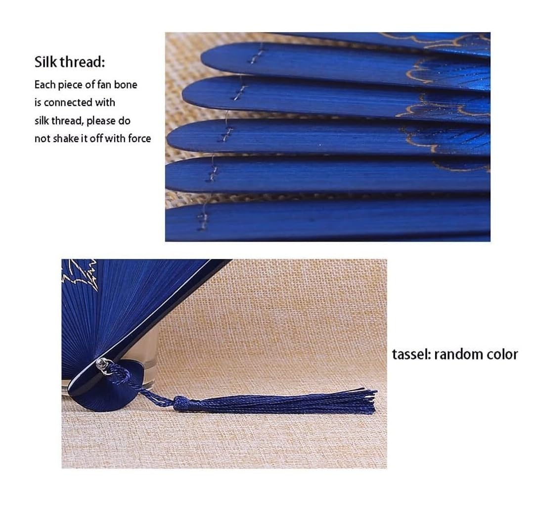 Abanico Banquete De Boda Verano Abanico De Mano con Patrón Peonías, Ventilador Chino, Accesorios Hanfu, Plegable Japonés Diseño Tallado Hueco(Bruin)