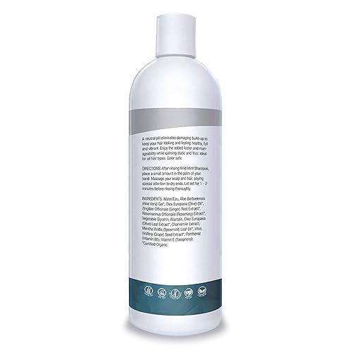 Miniatura 3 de Organic Excellence Acondicionador de menta silvestre, 16 onzas líquidas