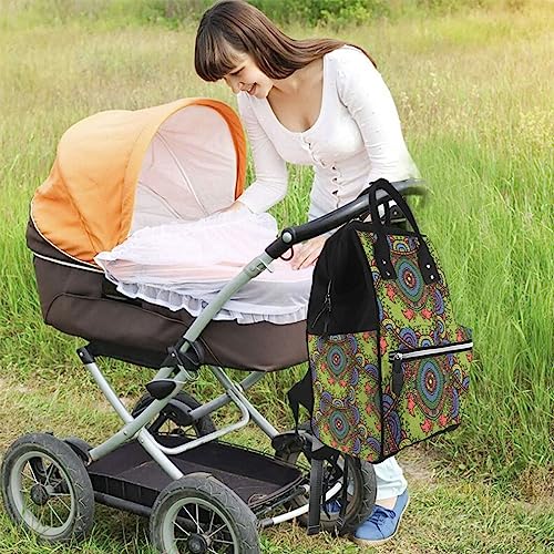 Sac à dos décontracté mandala multicolore : l'atout mode et PC portable taille unique - 6