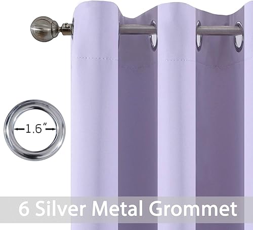 Miniatura 3 de Yakamok - Cortinas blackout para habitación, con ojales, térmicas, para oscurecer la habitación o sala, juego de 2 paneles