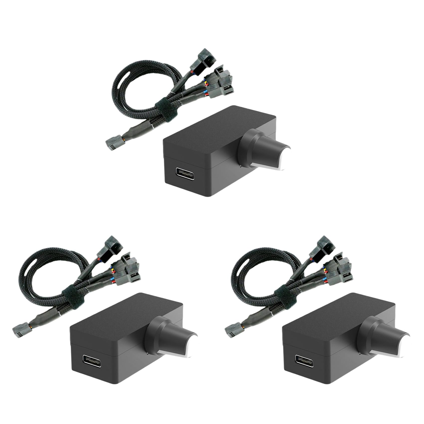 Régulateur ventilateur PWM avec alimentation USB Type-C pour PC Option A - 8