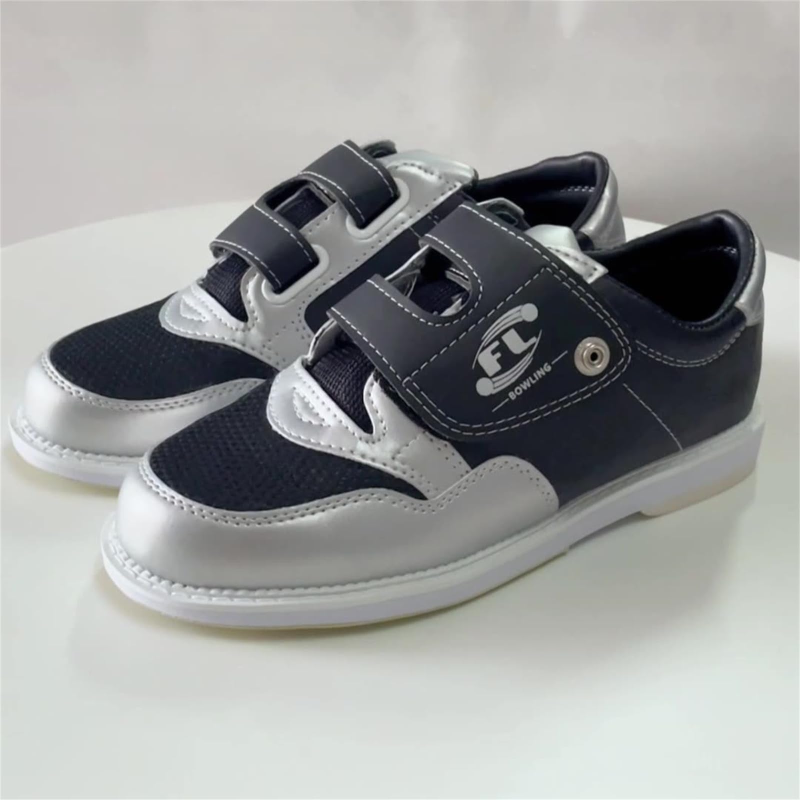 JiuQing Zapatos De Bolos Hombres Zapatos De Entrenamiento De Bolos con Suela Deslizante para Principiantes Y Niños De Malla Ligera