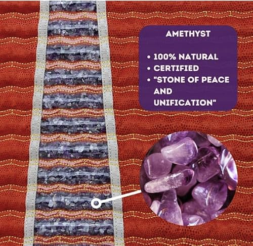 Kristallmatte Medicrystal Classic mittelgroß 60×150 cm mit Amethyst