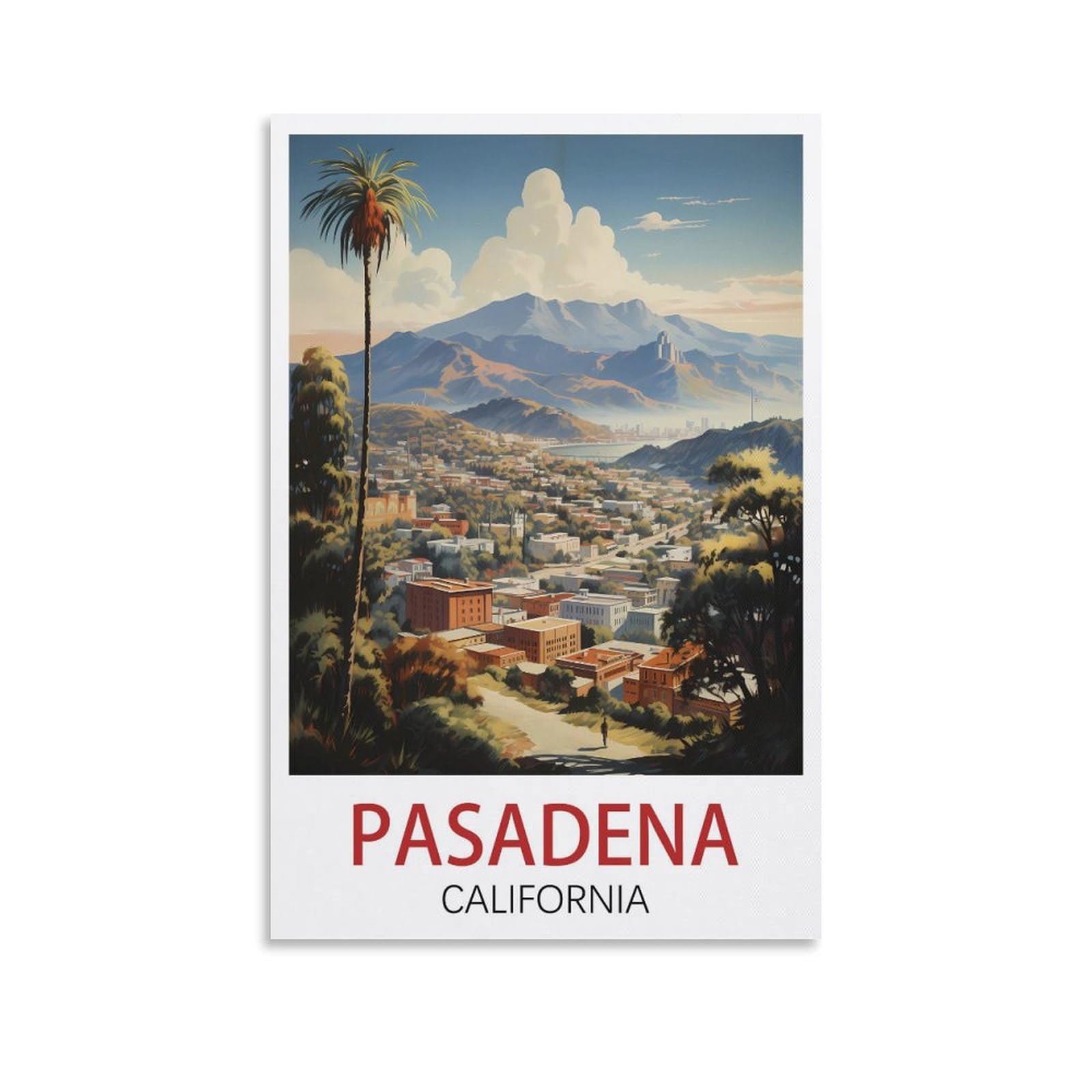 EZMLFA 5D Diamond Painting Kits,Pasadena California Diamond Art Kits Adults, Create Your Own Diamond Painting Full Drill Gifts for Home Decor 50x60cm