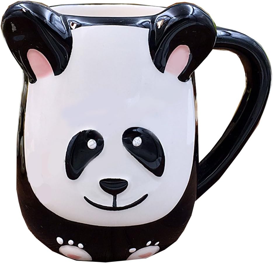 3D Ceramics Fruit/Animal Handwork Coffee Mug Water Tea Cup - Pig/Panda/Fox/Strawberry/Pineapple/Mermaid