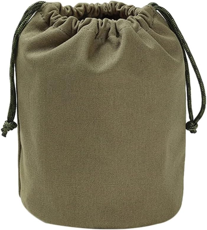 Stuff for Backpacking Small, Canvas Drawstring Bag for Camping Travelling Hiking Storage