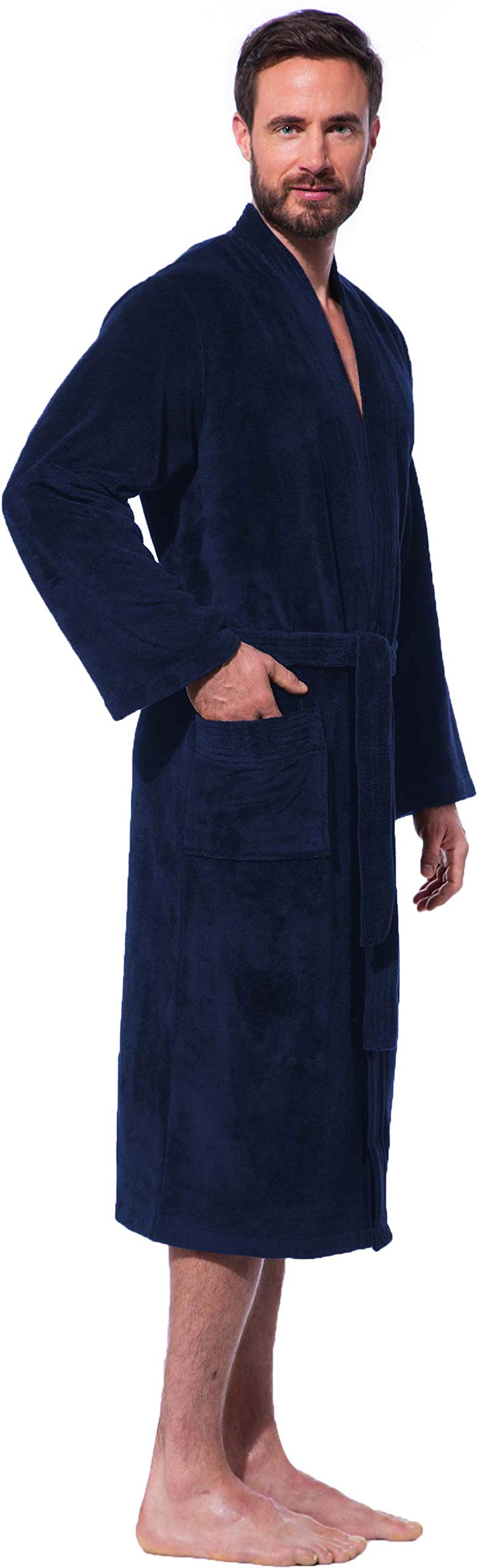 Morgenstern Kimono Bademantel Adam für Herren wadenlang