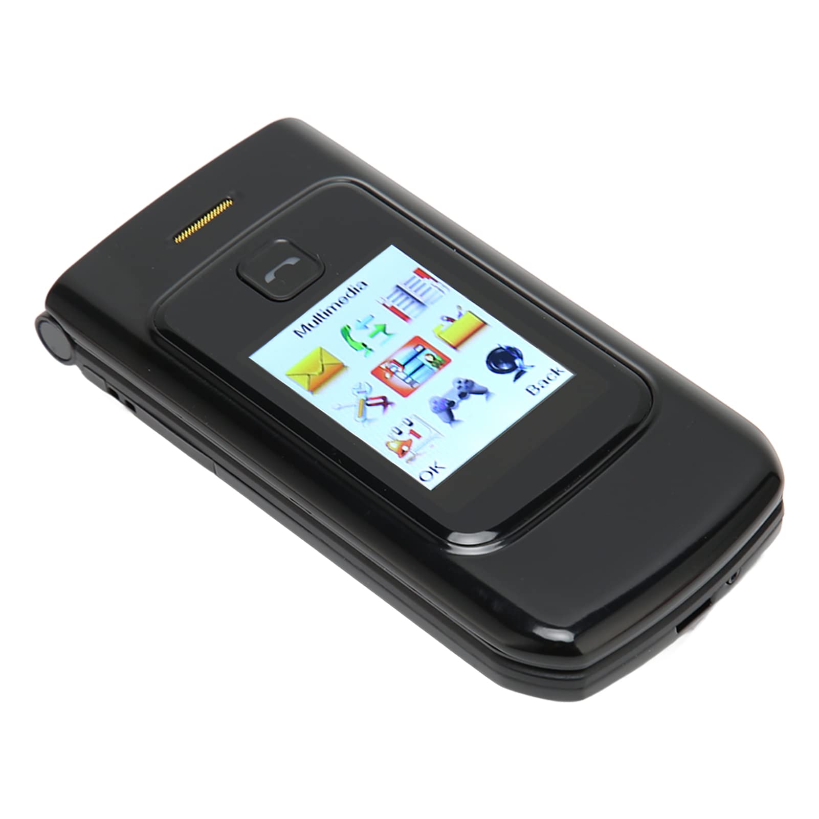 Amazon | ロック解除されたシニア フリップ携帯電話、2.4 インチの