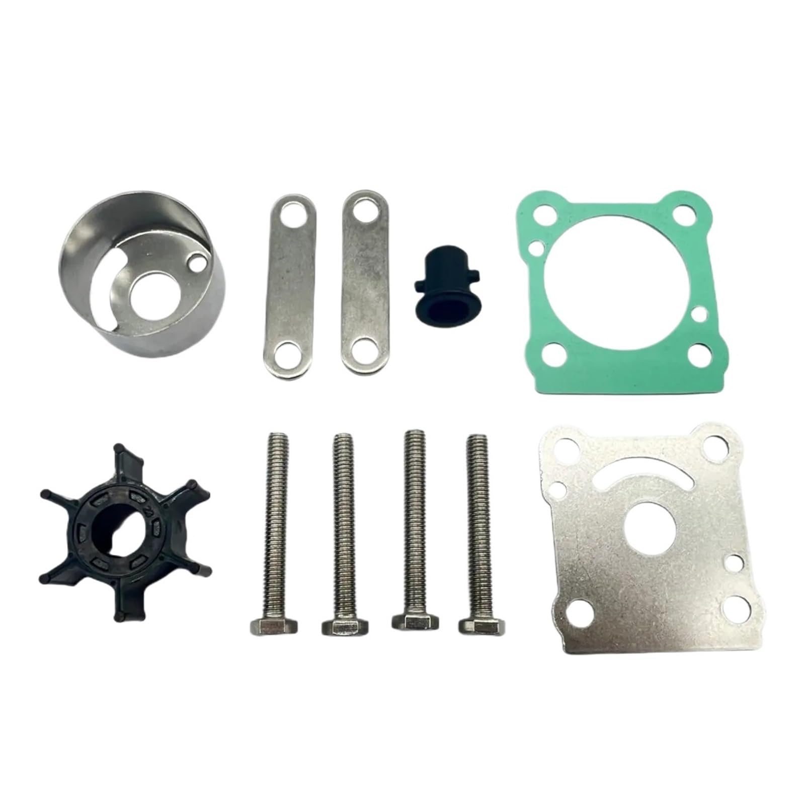 Genérico Kit de Impulsor Bomba Agua 6G1-W0078-00, Compatible con Motores fueraborda Yamaha 2 Tiempos 6HP 8HP 6G1-W0078-01 6N0-W0078-A0 18-3460