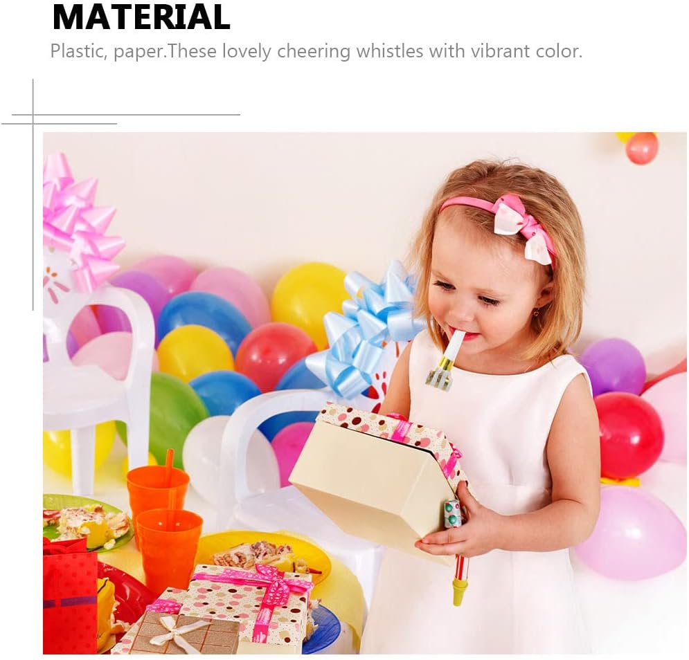 20 Pieces Children Whistle Toys Noisemakers Blowouts Whistles Party Supplies Bag Pack Decor Daily Dress : Toys & Games