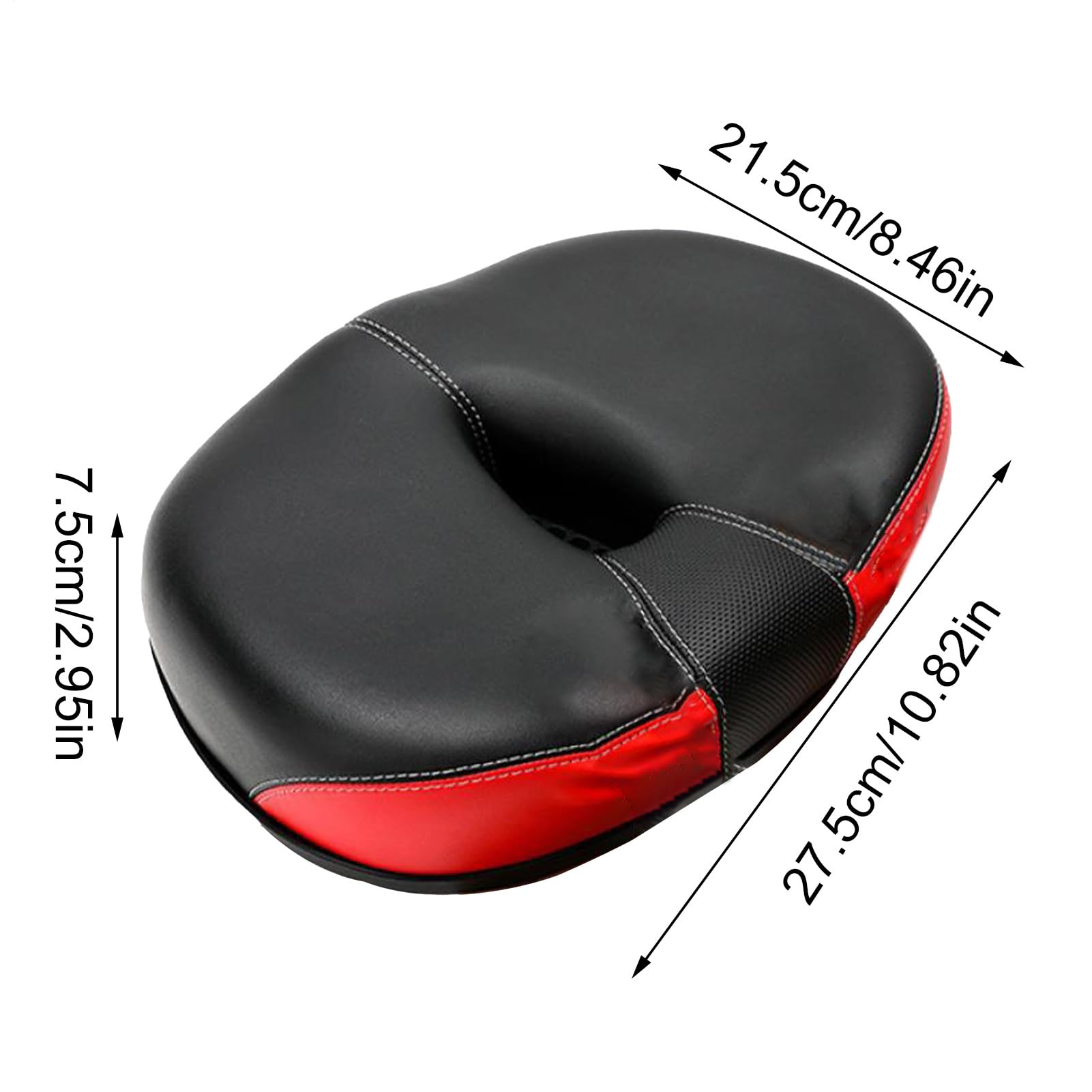 Seggiolino da bicicletta ergonomico senza naso ammortizzante impermeabile | Mountain Bikes Seat Tail Riflettore per Mountain Road City Bike