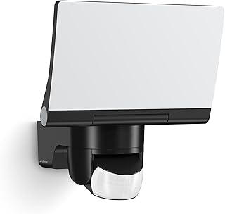 Steinel LED Spotlight, XLED Home 2 Connect, Black, Floodlight, Fully Swivelling, 13.5 W, 180° Motion Detector, 10 m Range,…