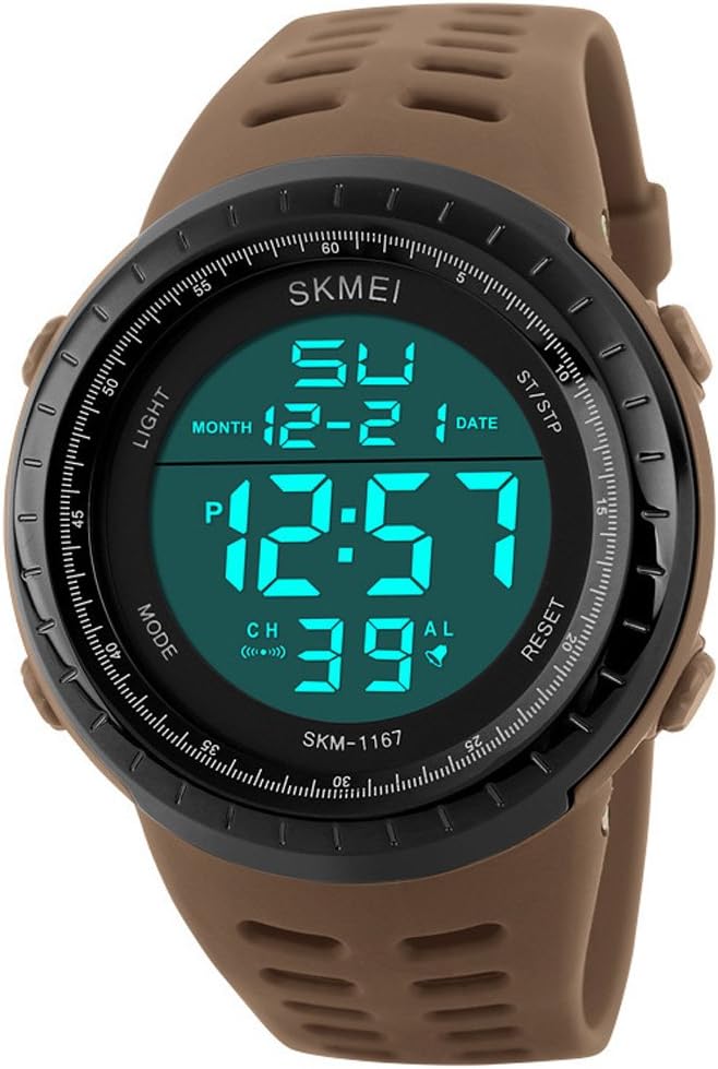 MASTOP Men Multifunction Digital Watch LED Electronic Men's Military Watches Outdoor Sports Casual Wristwatches