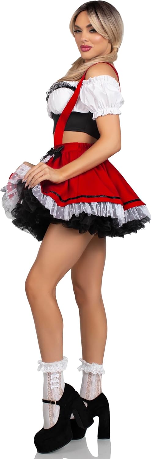 Leg Avenue Women's 2 Pc Beerfest Babe Costume Dress Halloween Costume for Women