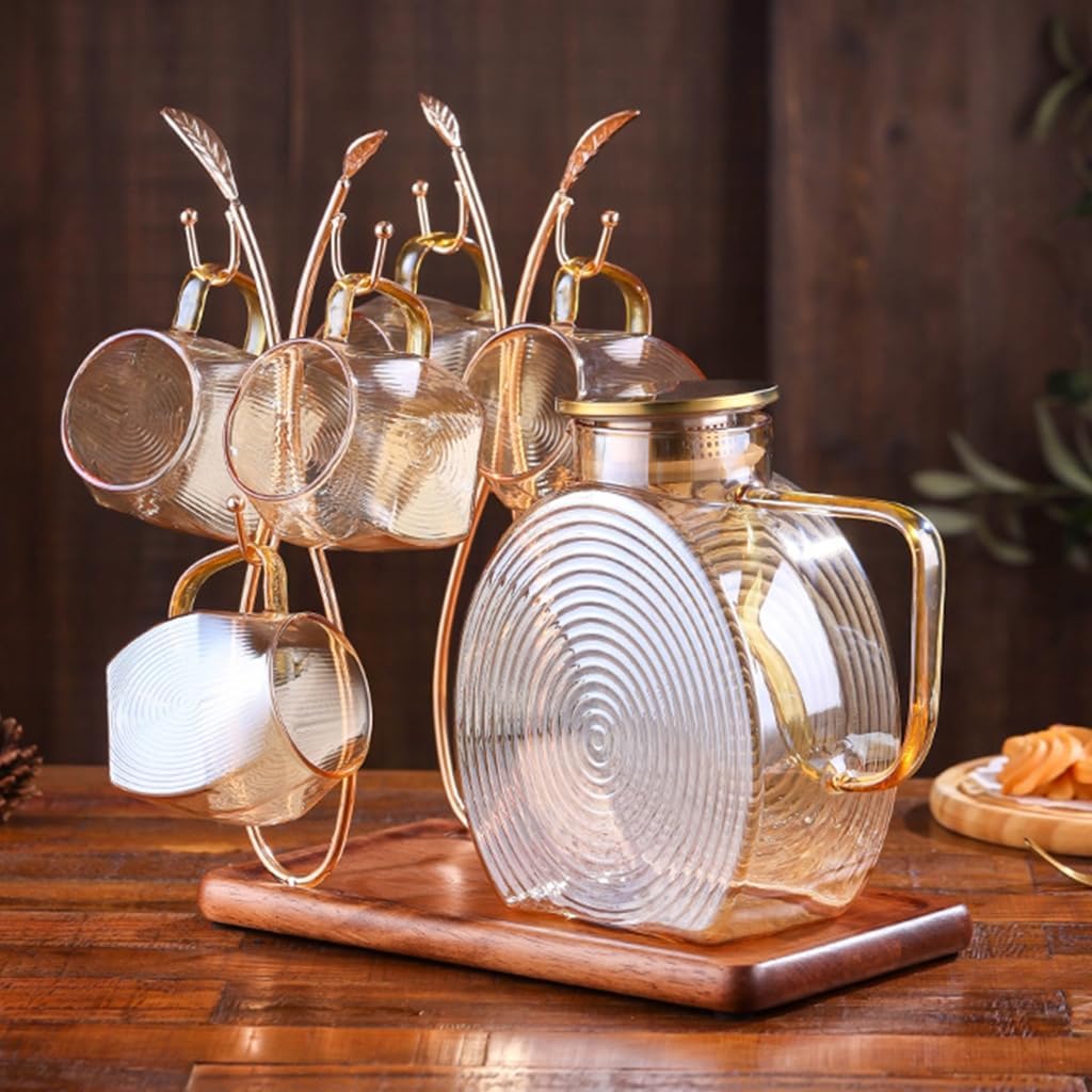 Space Saving Counter Mug Rack Space Efficient Mug Stand with 6 Hook Modern Kitchen and Living Room Cup Rack