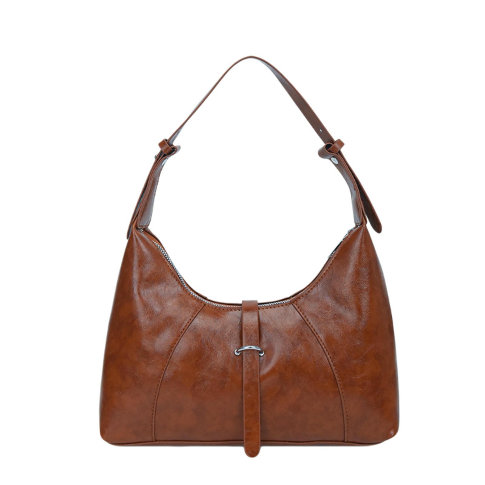 Sac femme sac à main la mode marron format boulette pour un look tendance