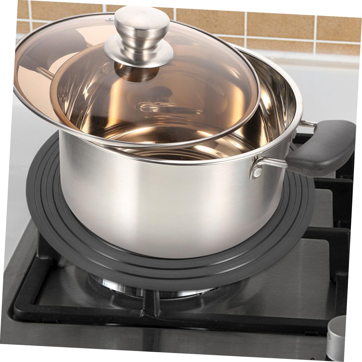 iplusmile Piastra Diffusore di Calore e Semplice da Usare Facile da Pulire in Alluminio per Fornelli a Gas da Cucina la Cucina Domestica