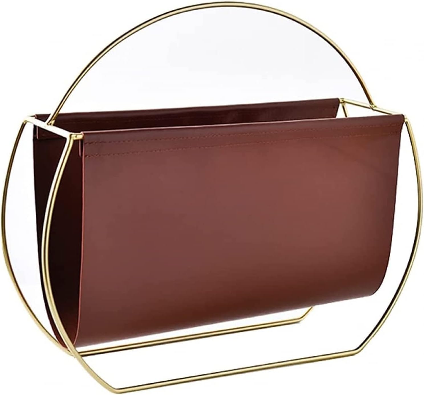 AMDSS Portable Leather Magazine Holder Tabletop File