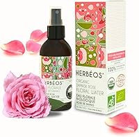 Vista 1 de Spray de agua de rosas orgánicas Tónico suave de rosas para la cara Bruma de agua de rosas pura para una piel brillante Hidratación nutritiva