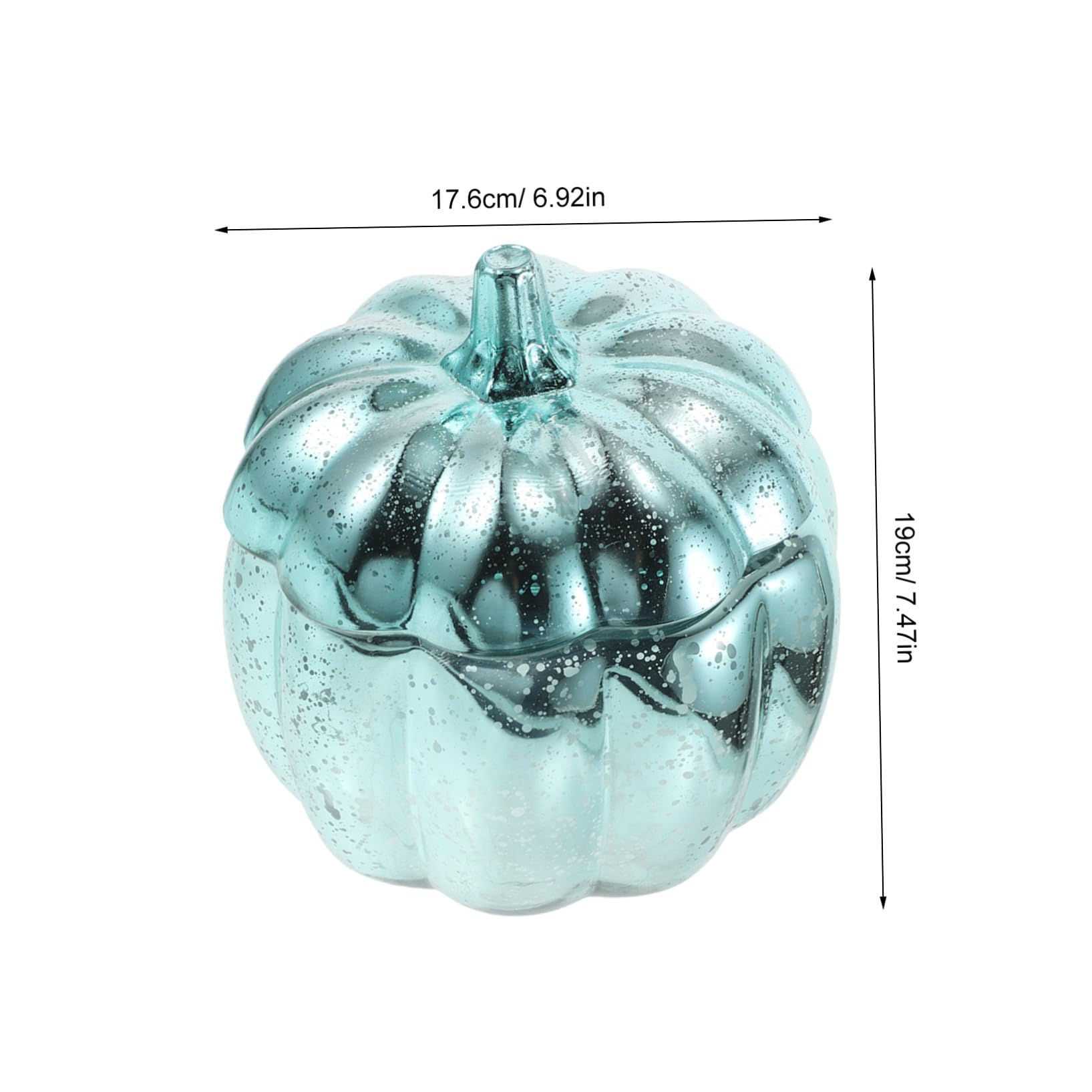ULTECHNOVO Kürbisförmiges Glas mit Deckel für Snacks und Gewürze Aufbewahrungsglas im Herbstdesign für Küche und Dekoration