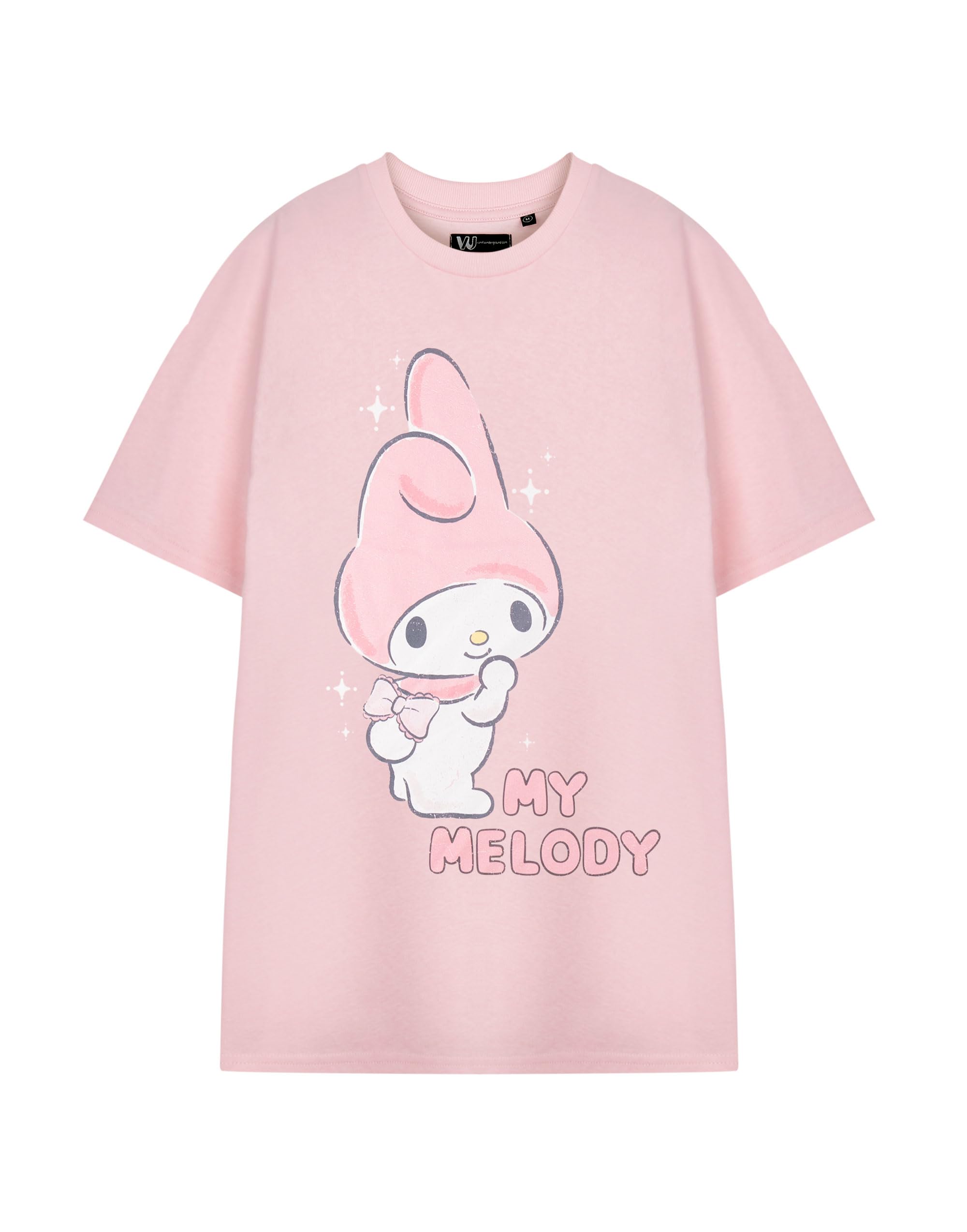 Hello Kitty (Xxx-Large) Short Sleeved T-Shirt (Womens ) Pink