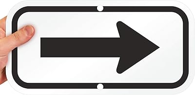 SmartSign “Right Arrow (Black)†Sign | 6